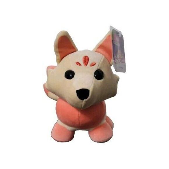 2023 ADOPT ME! Pet KITSUNE Stuffed Plushie & Virtual Item Code Roblox Plush NEW - Picture 1 of 11